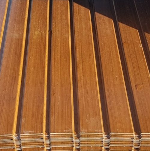 Blacha trapezowa — Drewnopodobna - podbitka podsufitówka 2 gatunek Premium