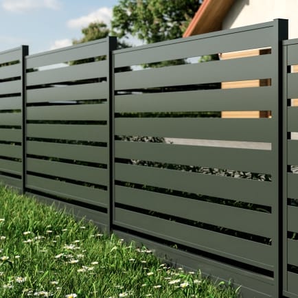 Ogrodzenie Panelowe — Palisadowe Ocynkowane 120x200 Grafit Czarny Brąz RAL 7016 9005 8017